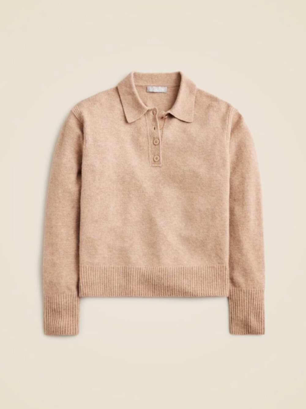 J. Crew Long sleeve sweater polo in Supersoft yarn